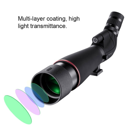 HTK-72 20x-60x ความละเอียดสูง Night Vision ซูมกล้องโทรทรรศน์เดียวสำหรับ Outdoor Camping ดูนกด้วยขาตั้งกล้อง, 20 x 60