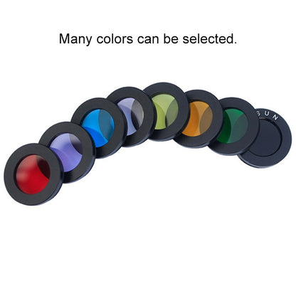 Datyson 5P9954 อุปกรณ์เสริมกล้องโทรทรรศน์ดาราศาสตร์ 1.25 นิ้ว Planet Moon Nebula Filter Neutral Edition, Black, Orange, Pink, Green, Blue, Purple, Red, Yellow
