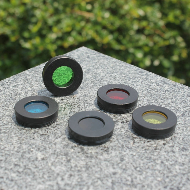 Datyson 5P9954 อุปกรณ์เสริมกล้องโทรทรรศน์ดาราศาสตร์ 1.25 นิ้ว Planet Moon Nebula Filter Neutral Edition, Black, Orange, Pink, Green, Blue, Purple, Red, Yellow