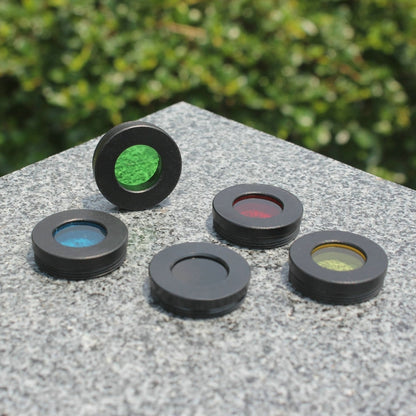 Datyson 5P9954 อุปกรณ์เสริมกล้องโทรทรรศน์ดาราศาสตร์ 1.25 นิ้ว Planet Moon Nebula Filter Neutral Edition, Black, Orange, Pink, Green, Blue, Purple, Red, Yellow