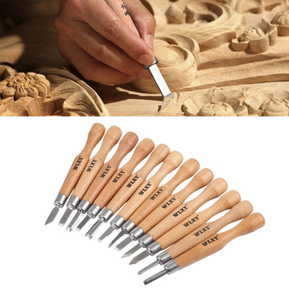 WLXY 12 ชิ้น/เซ็ตไม้แกะสลักมีด Basic Woodcut ทำงาน Handmade แสตมป์ยางเครื่องมือ, WL-9330