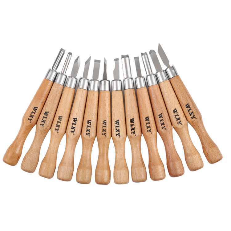 WLXY 12 ชิ้น/เซ็ตไม้แกะสลักมีด Basic Woodcut ทำงาน Handmade แสตมป์ยางเครื่องมือ, WL-9330