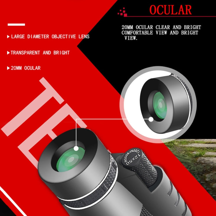 Moge 12x50 Professional HD กล้องโทรทรรศน์กลางคืนตาข้างเดียว, Moge 12x50