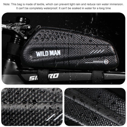 WILD MAN EX กระเป๋ากันน้ำด้านหน้า MTB โทรศัพท์มือถือชุดกระเป๋าจักรยานอุปกรณ์ขี่, EX