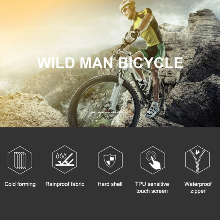 WILD MAN E4 กระเป๋ากันน้ำด้านหน้า MTB โทรศัพท์มือถือชุดกระเป๋าจักรยานขี่อุปกรณ์เสริม, E4