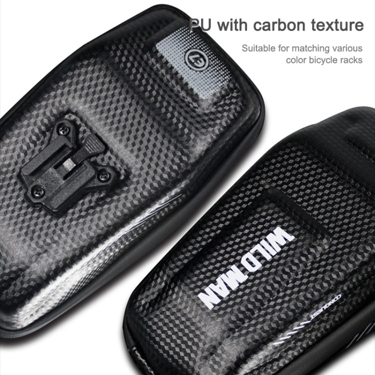 WILD MAN E7 กระเป๋ากันน้ำด้านหน้า MTB โทรศัพท์มือถือชุดกระเป๋าจักรยานขี่อุปกรณ์เสริม, E7S