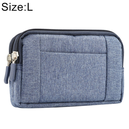 กระเป๋าคาดเอว Sports Denim Universal Phone Bag สำหรับสมาร์ทโฟน 5.5 ~ 6.3 นิ้วขนาด: L, L