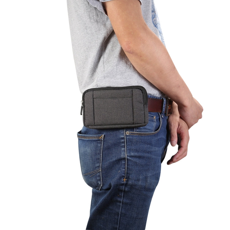 กระเป๋าคาดเอว Sports Denim Universal Phone Bag สำหรับสมาร์ทโฟน 6.4 ~ 6.5 นิ้วขนาด: XL, XL
