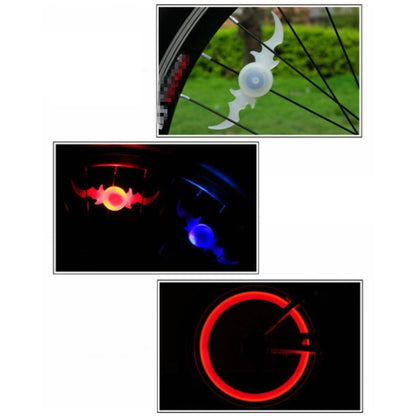ล้อจักรยาน 2 ชิ้น Willow Spoke Lights ตกแต่งไฟ LED สีสันสดใส Night Riding Light