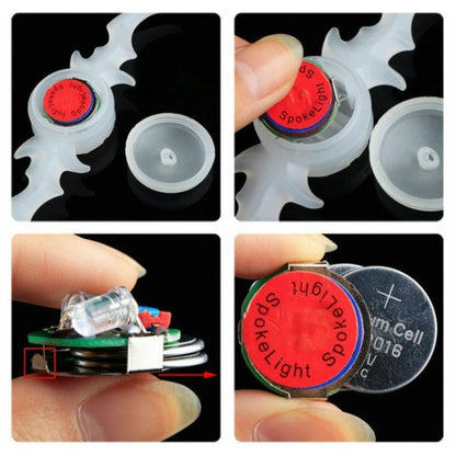 ล้อจักรยาน 2 ชิ้น Willow Spoke Lights ตกแต่งไฟ LED สีสันสดใส Night Riding Light