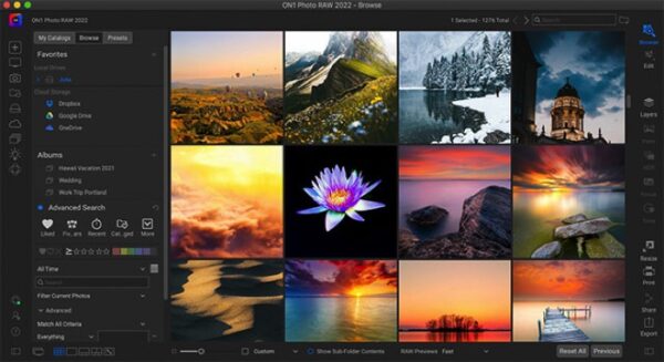 ON1 Photo RAW 2022 Full Version Multilingual for MacOS