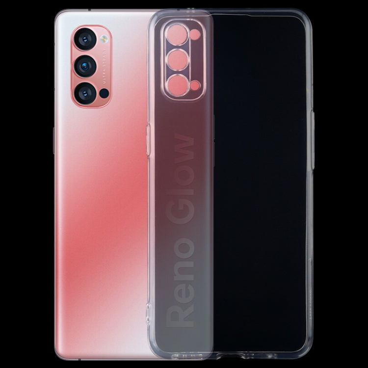 สำหรับ OPPO Reno 4 Pro 5G 0.75 มม. เคสป้องกัน TPU โปร่งใสบางเฉียบ, For OPPO Reno 4 Pro 5G