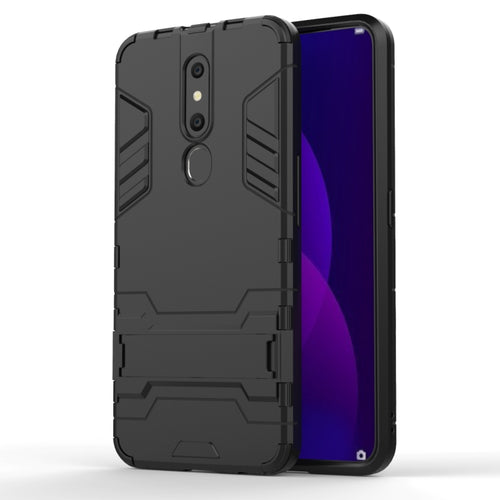 เคส PC + TPU กันกระแทกสำหรับ OPPO F11 Pro พร้อมตัวยึด, For OPPO F11 Pro