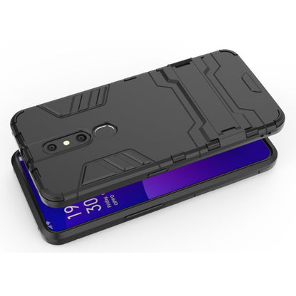 เคส PC + TPU กันกระแทกสำหรับ OPPO F11 Pro พร้อมตัวยึด, For OPPO F11 Pro