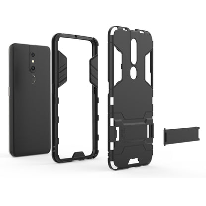 เคส PC + TPU กันกระแทกสำหรับ OPPO F11 Pro พร้อมตัวยึด, For OPPO F11 Pro