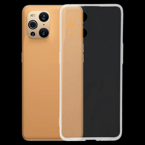สำหรับ OPPO Find X3 Pro 0.75 มม. เคสป้องกัน TPU Soft แบบบางเฉียบโปร่งใส, For OPPO Find X3 Pro