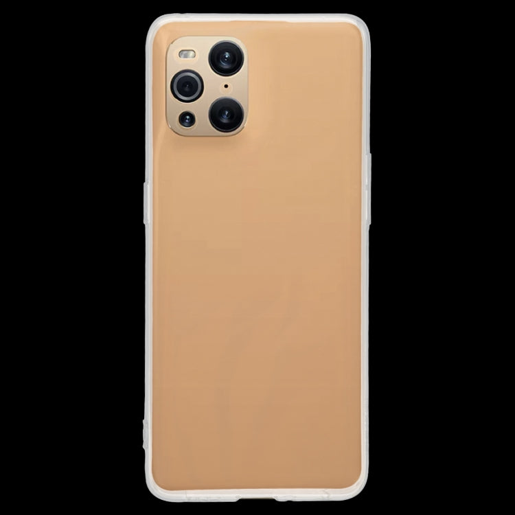 สำหรับ OPPO Find X3 Pro 0.75 มม. เคสป้องกัน TPU Soft แบบบางเฉียบโปร่งใส, For OPPO Find X3 Pro