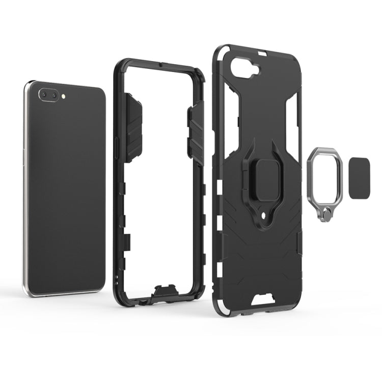 เคสกันกระแทก PC + TPU สำหรับ OPPO A5 พร้อมที่วางแหวนแม่เหล็ก, For OPPO A5