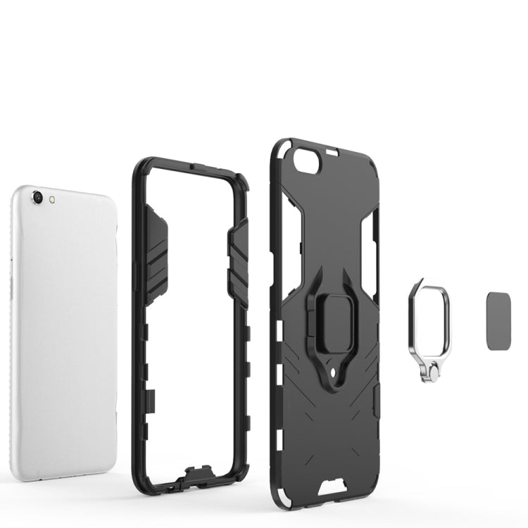 เคสกันกระแทก PC + TPU สำหรับ OPPO R9s พร้อมที่ใส่แหวนแม่เหล็ก, For OPPO R9s