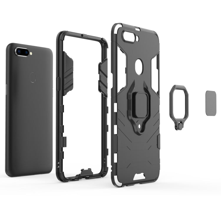 เคสกันกระแทก PC + TPU สำหรับ OPPO R11s พร้อมที่ใส่แหวนแม่เหล็ก, For OPPO R11s