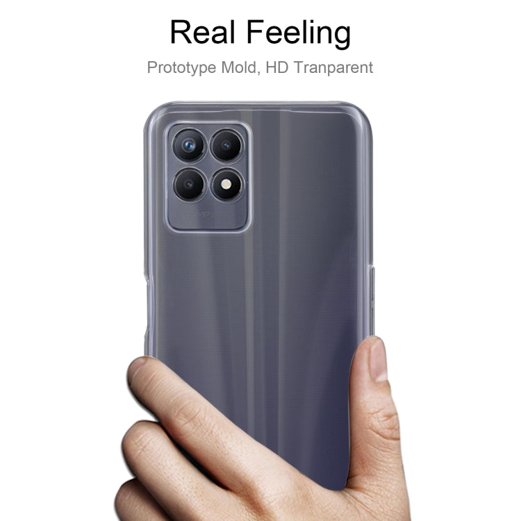 สำหรับ OPPO realme 8i 0.75 มม.บางเฉียบใสเคส TPU Soft, For OPPO Realme 8i