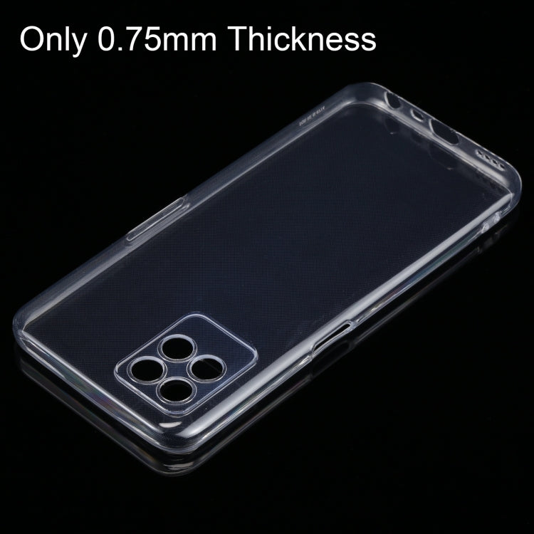 สำหรับ OPPO realme 8i 0.75 มม.บางเฉียบใสเคส TPU Soft, For OPPO Realme 8i