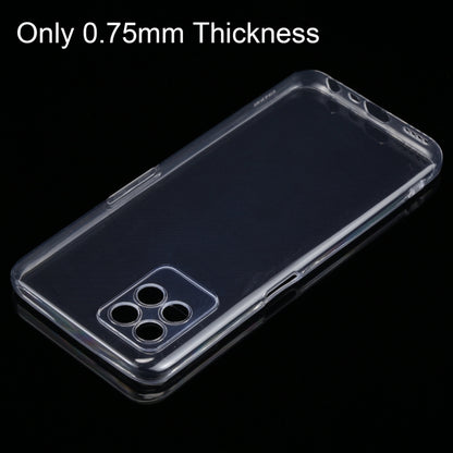 สำหรับ OPPO realme 8i 0.75 มม.บางเฉียบใสเคส TPU Soft, For OPPO Realme 8i