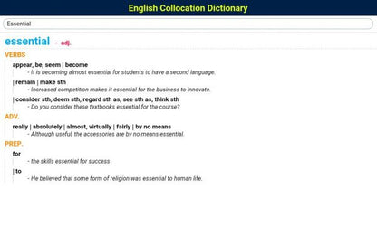 Oxford Collocations Dictionary Second Edition
