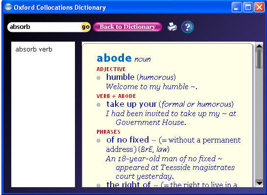 Oxford Collocations Dictionary Second Edition