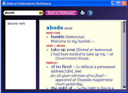 Oxford Collocations Dictionary Second Edition