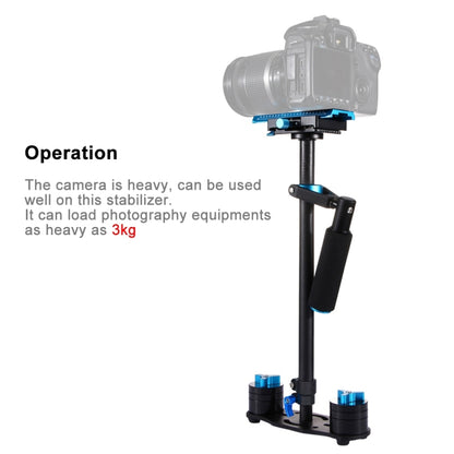 PULUZ 38.5-61 ซม. คาร์บอนไฟเบอร์มือถือโคลงสำหรับกล้องวิดีโอและกล้อง DSLR และ DV ดิจิตอลช่วงโหลด: 0.5-3 กก, P60T Blue, P60T Red