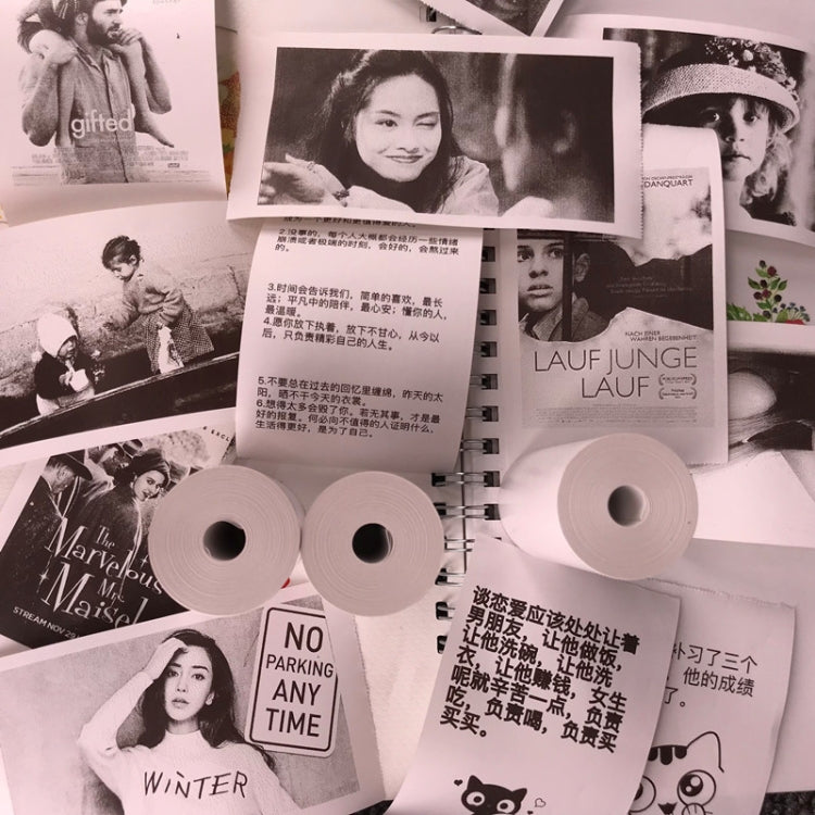 10 ชิ้นเครื่องพิมพ์ฉลากความร้อนกระดาษสติ๊กเกอร์สำหรับ PAPERANG P1/ P2 / A6 ขนาด: 57 x 30 มม.