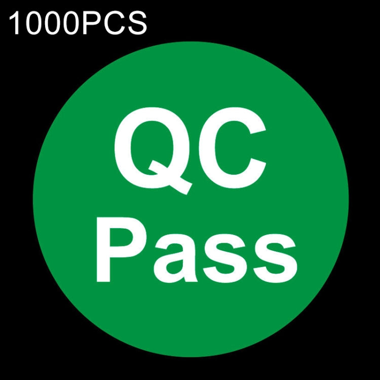 สติ๊กเกอร์ QC Pass ทรงกลม 1,000 ชิ้น ฉลาก QC Pass