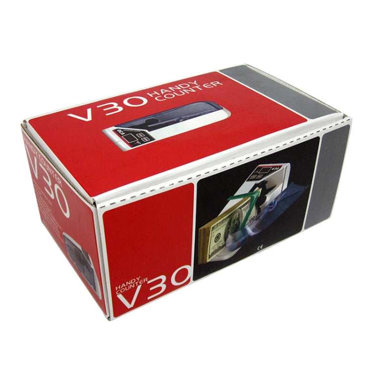 V30 มินิแบบพกพาหลายสกุลเงินกระดาษนับเครื่องนับเงิน, ปลั๊กสหภาพยุโรป, EU Plug