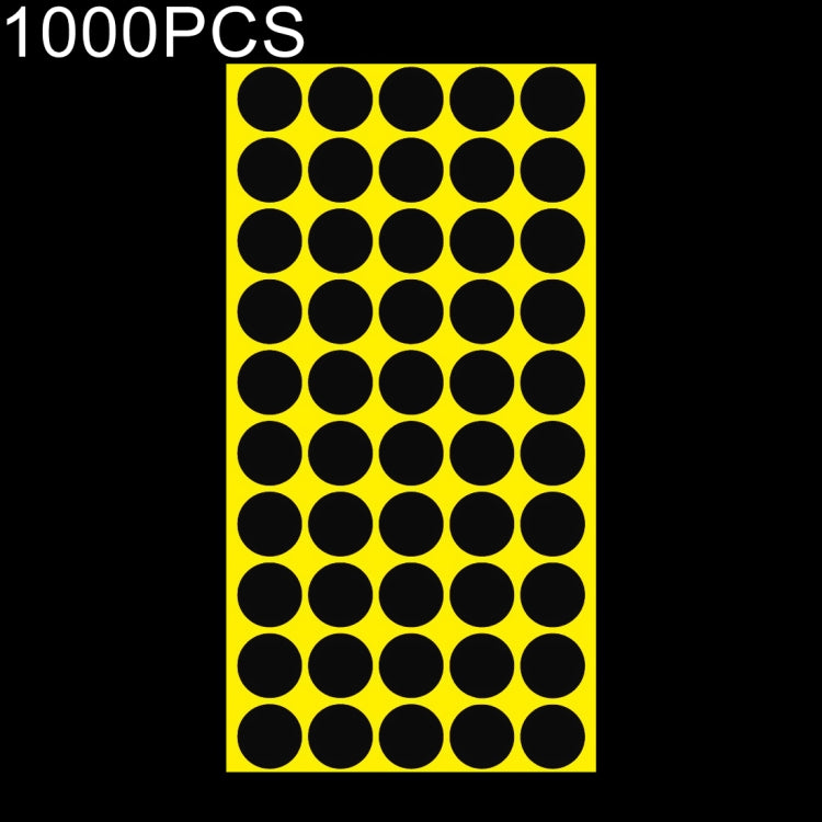 1,000 ชิ้นทรงกลมติดด้วยตนเองที่มีสีสันเครื่องหมายสติ๊กเกอร์เครื่องหมายฉลาก