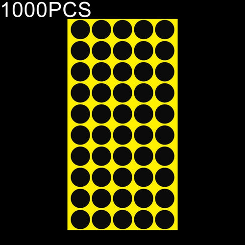 1,000 ชิ้นทรงกลมติดด้วยตนเองที่มีสีสันเครื่องหมายสติ๊กเกอร์เครื่องหมายฉลาก