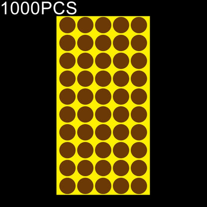 1,000 ชิ้นทรงกลมติดด้วยตนเองที่มีสีสันเครื่องหมายสติ๊กเกอร์เครื่องหมายฉลาก