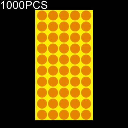 1,000 ชิ้นทรงกลมติดด้วยตนเองที่มีสีสันเครื่องหมายสติ๊กเกอร์เครื่องหมายฉลาก