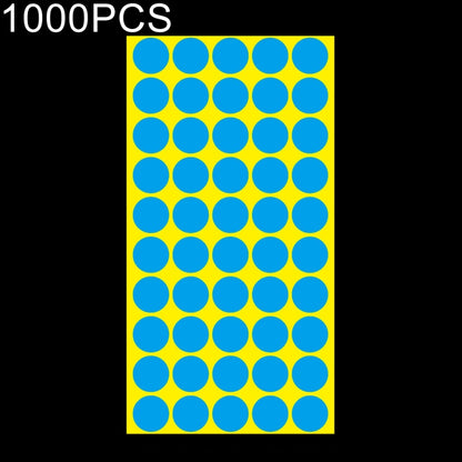 1,000 ชิ้นทรงกลมติดด้วยตนเองที่มีสีสันเครื่องหมายสติ๊กเกอร์เครื่องหมายฉลาก