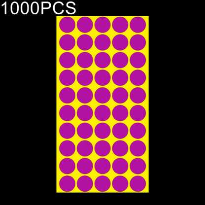 1,000 ชิ้นทรงกลมติดด้วยตนเองที่มีสีสันเครื่องหมายสติ๊กเกอร์เครื่องหมายฉลาก