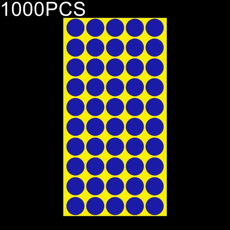 1,000 ชิ้นทรงกลมติดด้วยตนเองที่มีสีสันเครื่องหมายสติ๊กเกอร์เครื่องหมายฉลาก