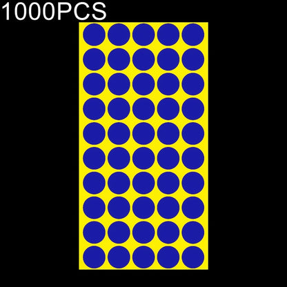1,000 ชิ้นทรงกลมติดด้วยตนเองที่มีสีสันเครื่องหมายสติ๊กเกอร์เครื่องหมายฉลาก
