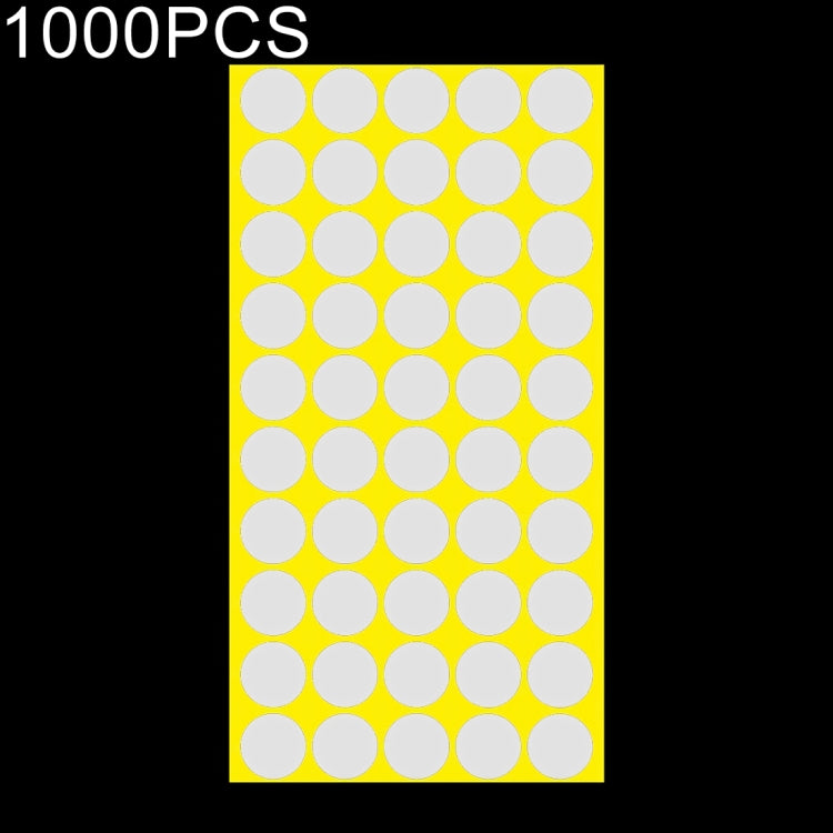 1,000 ชิ้นทรงกลมติดด้วยตนเองที่มีสีสันเครื่องหมายสติ๊กเกอร์เครื่องหมายฉลาก