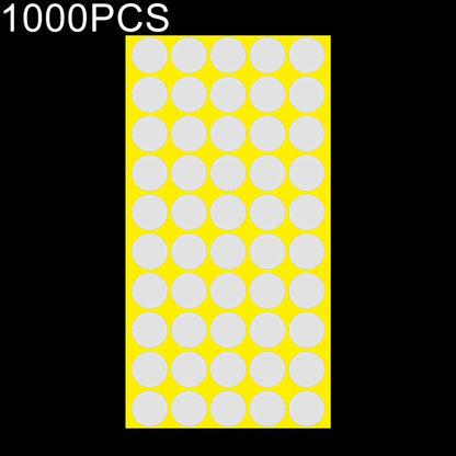 1,000 ชิ้นทรงกลมติดด้วยตนเองที่มีสีสันเครื่องหมายสติ๊กเกอร์เครื่องหมายฉลาก