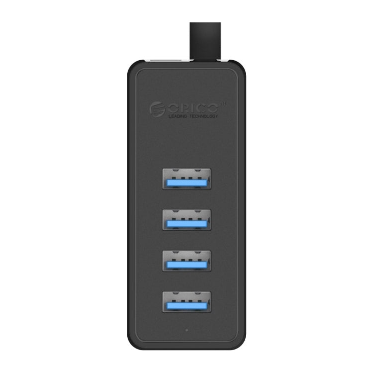 ORICO W5P-U3-30 4 พอร์ต USB 3.0 ฮับเดสก์ท็อปพร้อมแหล่งจ่ายไฟสาย Micro USB ขนาด 30 ซม, W5P-U3-30 Black
