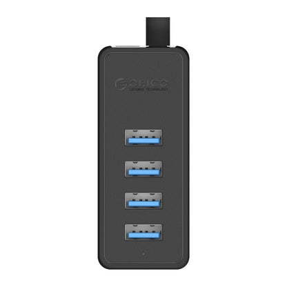 ORICO W5P-U3-30 4 พอร์ต USB 3.0 ฮับเดสก์ท็อปพร้อมแหล่งจ่ายไฟสาย Micro USB ขนาด 30 ซม, W5P-U3-30 Black