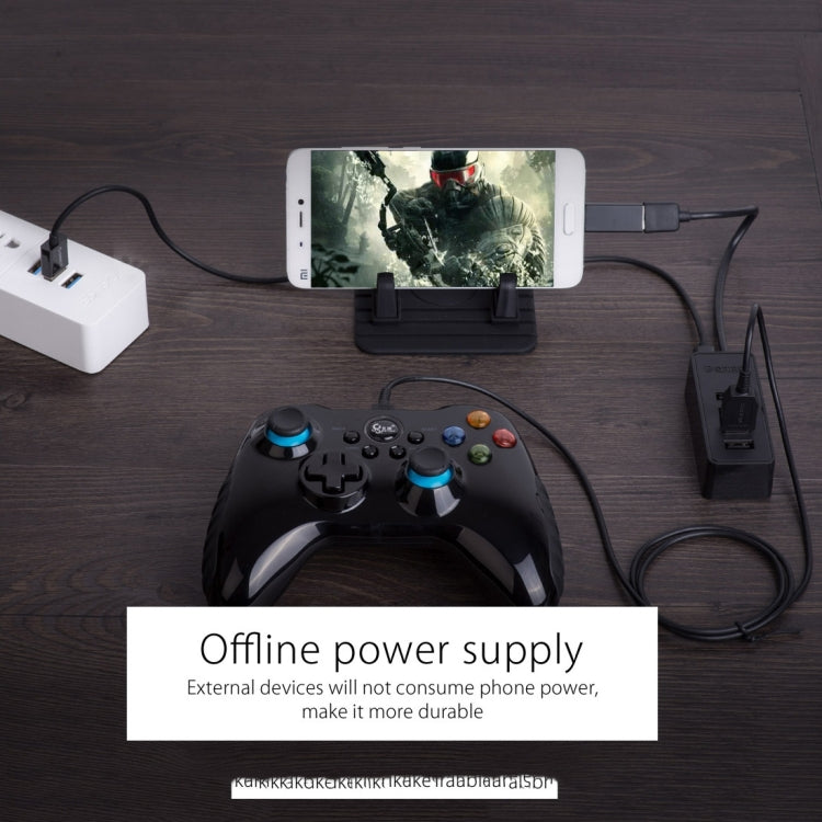 ORICO W5P-U3-30 4 พอร์ต USB 3.0 ฮับเดสก์ท็อปพร้อมแหล่งจ่ายไฟสาย Micro USB ขนาด 30 ซม, W5P-U3-30 Black