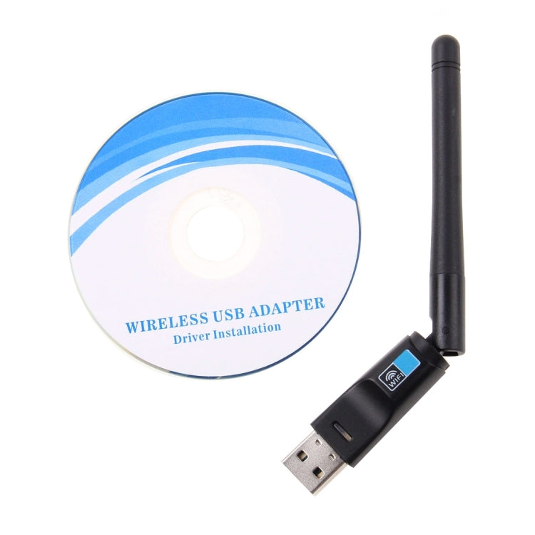 2 in 1 Bluetooth 4.0 + 150Mbps 2.4GHz USB WiFi อะแดปเตอร์ไร้สายพร้อมเสาอากาศภายนอก 2D1