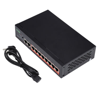 8 พอร์ต 10/100Mbps POE Switch IEEE802.3af Power Over Ethernet เครือข่ายสำหรับกล้อง IP โทรศัพท์ VoIP AP อุปกรณ์, 8 Ports Black