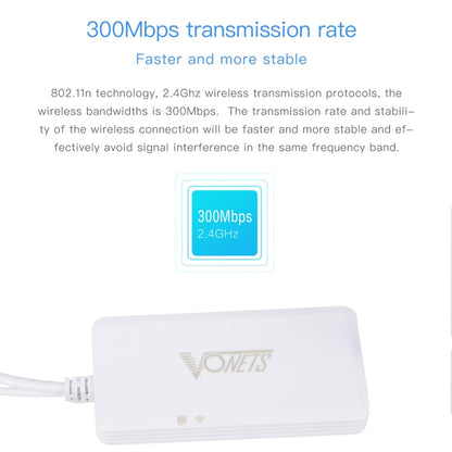 VONETS VAP11G-500S High Power CPE 20dbm Mini WiFi 300Mbps Bridge WiFi Repeater สัญญาณ Booster, ไร้สายกลางแจ้ง Point to Point,ไม่มีอุปสรรค, VAP11G-500